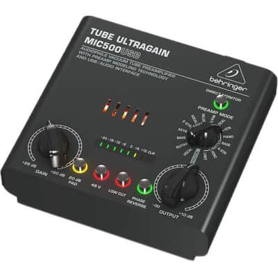 Behringer MIC500USB Vacuum Tube Preamplifier image 3