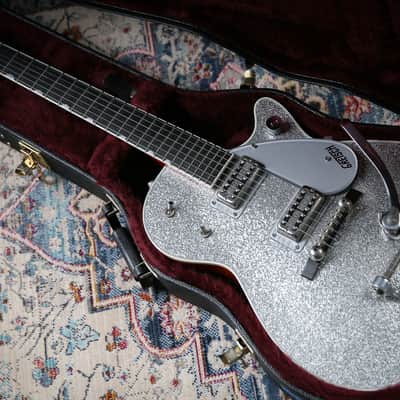 2006 Gretsch G6129T Jet Japanese Silver Sparkle image 1