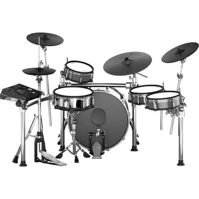 Roland TD-50KV Electronic V-Drum Kit with Mesh Pads & KD-A22 Kick Drum Converter