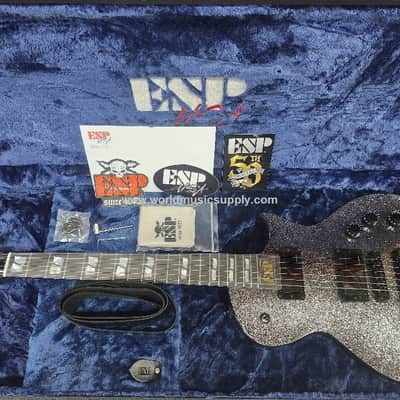 ESP ESP USA Custom Eclipse w/Fishman Fluence Black HW w/Case-Black Sparkle-Serial#: US25442 image 3