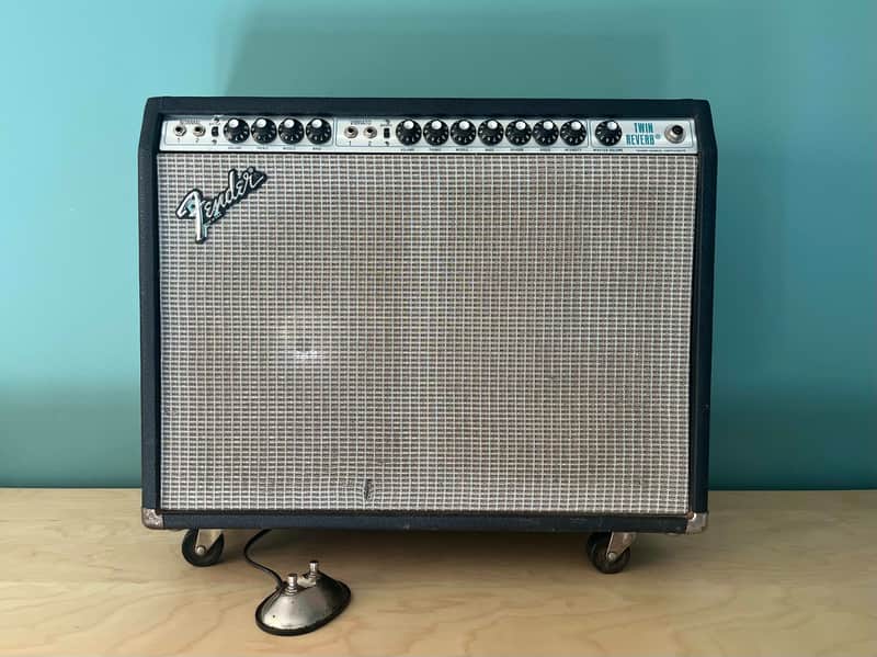 Fender Twin Reverb 2-Channel 100-Watt 2x12" Guitar Combo - Silver Panel (NEW POWER TRANSFORMER, PROFESSIONALLY SERVICED) image 1