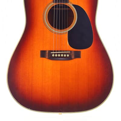 Martin D-28 1975 Sunburst Acoustic Guitar - Rare vintage rarity with legendary Martin sound and unique character - check video! image 2