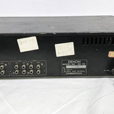 Rare Denon DE-70 Dual 12 Band Stereo Graphic Equalizer MIJ 1980's Black image 13