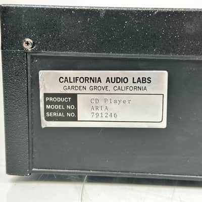 Vintage California Audio Labs Aria Tube Analog CD Player image 7