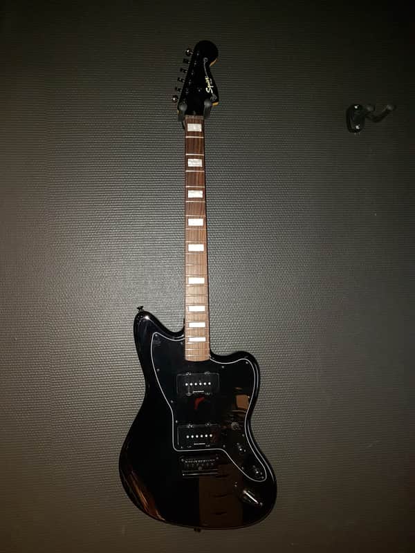 Squier Vintage Modified Baritone Jazzmaster with Rosewood Fretboard 2010s Black image 1
