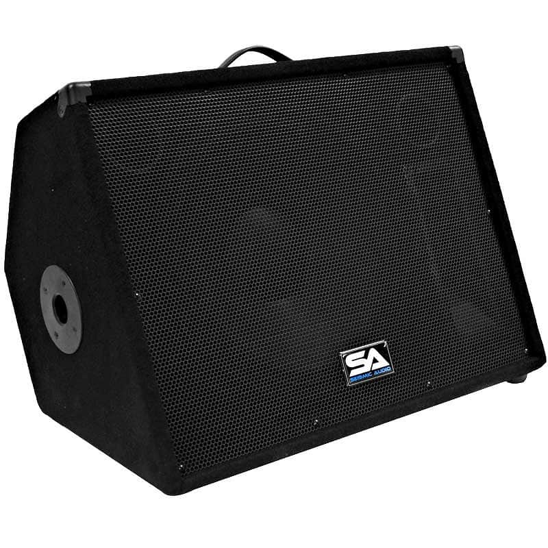 Seismic Audio SA-15M.3Single Passive 1x15" 250w Floor Monitor Wedge Speaker w/ Pole Mount image 1