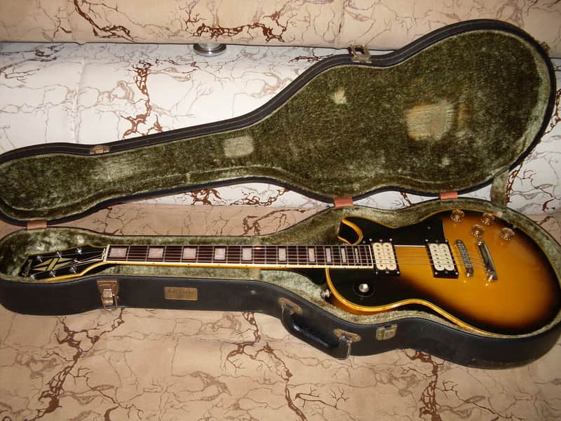 Aria Pro II LC-1000TB 1980, Rare and cool Les Paul Custom! Hard case +Audio sample image 1