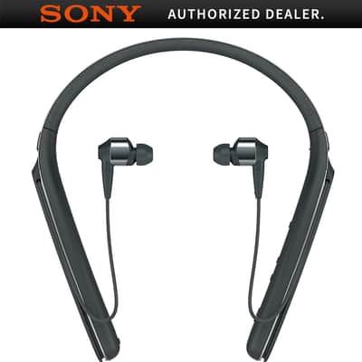 Sony WI1000X/B Noise Canceling Wireless Behind-Neck In Ear Headphones, Black image 2