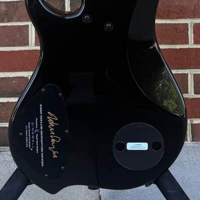 Dingwall JT3 4-String John Taylor Signature Model, Stealth Black w/ Rio Stripes, Nyatoh Body, Maple Neck, Pau Ferro Fretboard, Matching Headstock, Neve Preamp, Gig Bag image 7
