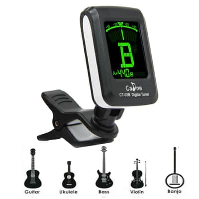 Caline CT-03B X 3 Guitar Clip-On Tuners Electronic with Digital LCD display, Black image 4