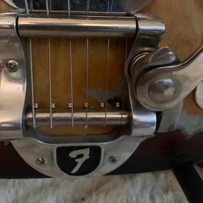 1971  Fender Cunife Telecaster with Bigsby, Maple Fretboard, CuNife pup and GFS pup, Red/Natural image 16