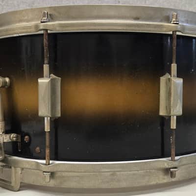 Vintage Leedy Broadway Parallel 6.5 x 14" Snare Drum Duco Finish Original VG image 4