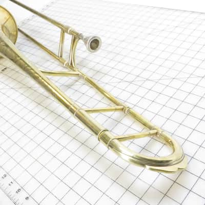 King, by H.N. White Demonstrator Medium Bore Low Pitch Trombone Late 1920s - Brass image 5