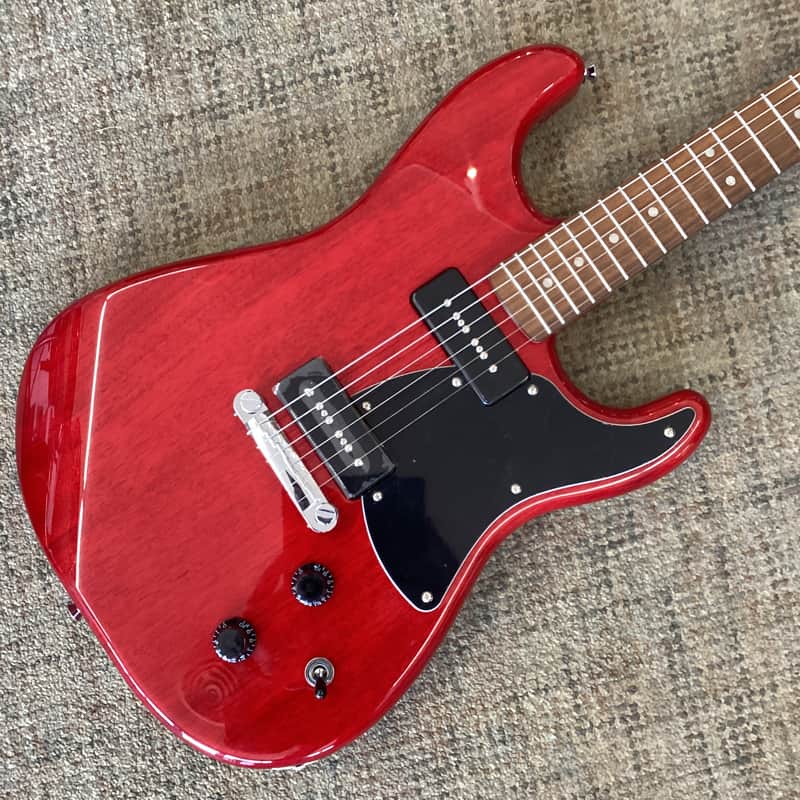 Squier Paranormal Strat-O-Sonic in Crimson Red Transparent image 1
