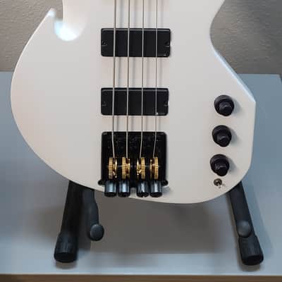Mars DC-3 USA Headless bass RARE! Kubicki style tuning system! - White image 2