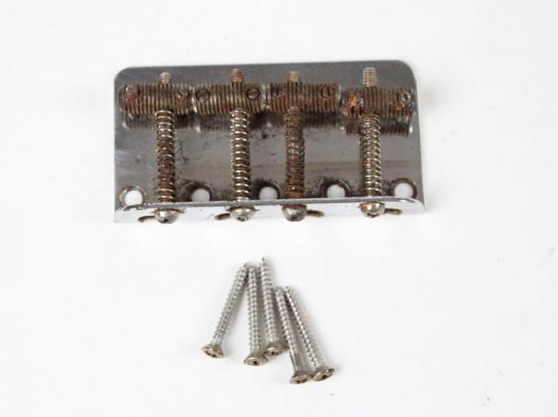 1966 Vintage Fender Precision Bass/Telecaster/Jazz Bass BRIDGE w/Original Screws USA 1960s image 1