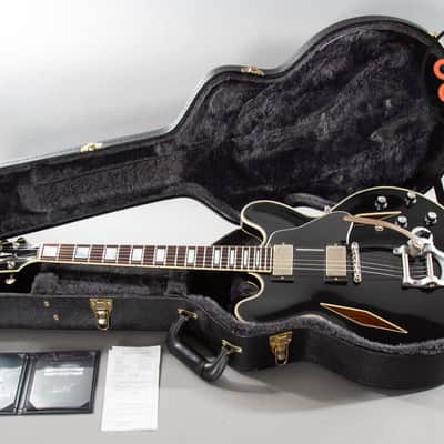 Gibson Memphis Shinichi Ubukata ES-355 with Bigsby 2017 - Vintage Ebony VOS image 2