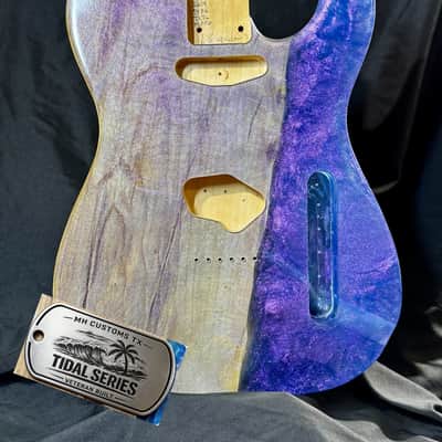 MH Customs Tidal Series "MIDNIGHT CURRENT" T-Style Guitar Body 2026 - Nitrocellulose Gloss image 1