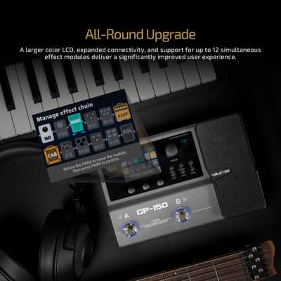 Valeton GP-150 Multi-Effects Processor - 200+ HD Modeling Effects, IR Loading & NAM Support, 180s Looper, Drum Machine, BT 5.0 & USB Audio Interface, Battery-Powered for Guitarists image 4