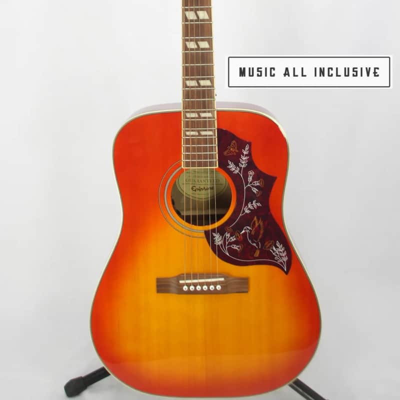 2010s Epiphone Hummingbird Pro Acoustic/Electric Guitar Faded …