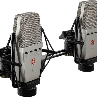 sE Electronics T2 Large Diaphragm Multipattern Condenser Microphone - Matched Pair 2010 - Present - Silver image 2