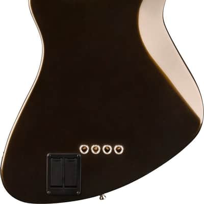 Fender American Ultra II Meteora Bass 4-String Bass Guitar, Ebony Fingerboard, Texas Tea image 3