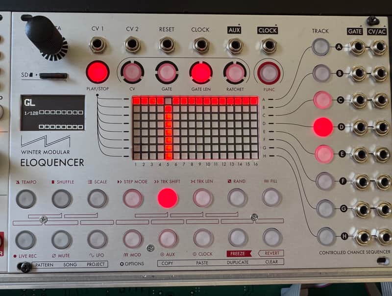 Winter Modular Eloquencer — Advanced Eurorack Sequencer - Silver image 1