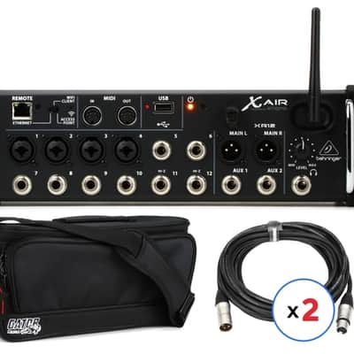 Behringer X Air XR12 Digital Mixer with Case and Cables image 2