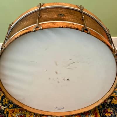 Leedy 28 x 9" Reliance Bass Drum Vintage 30s 40s Marching Concert image 4