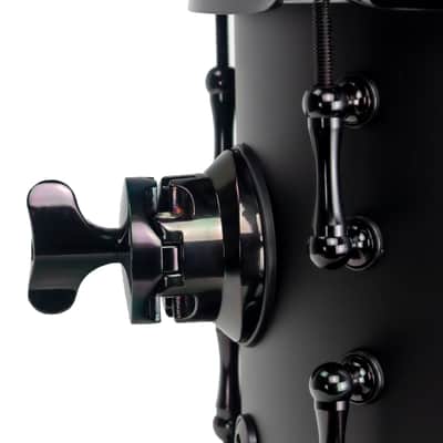 Sawtooth Hickory Series Concert Toms, 6" x 8" & 8" x 8" Matched Pair, Dual-Head Design, 6-Ply Hickory Shells, 3.2 mm Triple-Flange Hoops, Black Nickel Hardware, Chocolate Satin Finish image 15