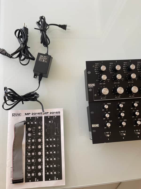 Rare RANE MP2016 (1999) Black Rotary DJ Mixer & XP 2016S 2016