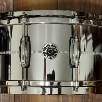 Gretsch Brooklyn 14x6.5 Chrome over Brass snare Drum with Die Cast Hoops - Polished Chrome over Brass image 1