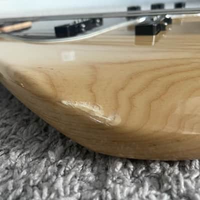Fender FSR Jazz Bass 2016 MIM Special Edition Deluxe Natural Ash 4-String Guitar image 5