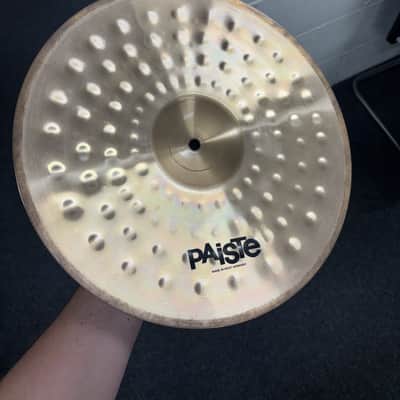 Paiste Alpha 14" Sound Edge Hi-Hats Pair Vintage Made in West Germany Bronze image 2
