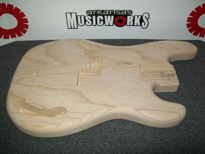 WD Fender Licensed Body For Precision Bass, Unfinished Swamp Ash, #PBU ASH image 1