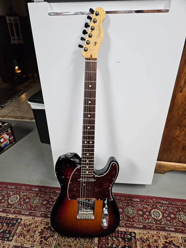 Fender Telecaster American Standard 2008 - Sunburst with tortoise shell pickguard image 1