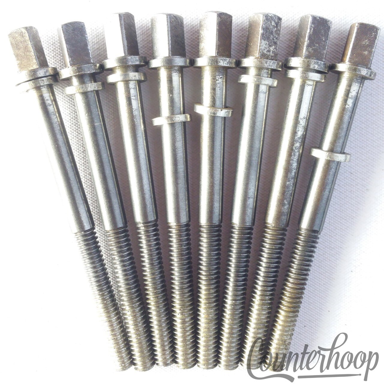 Leedy 8x Tension T-Rods 2 5/8" Snare Drum/Floor Tom Nickel Plating 40s Vintage* — main photograph