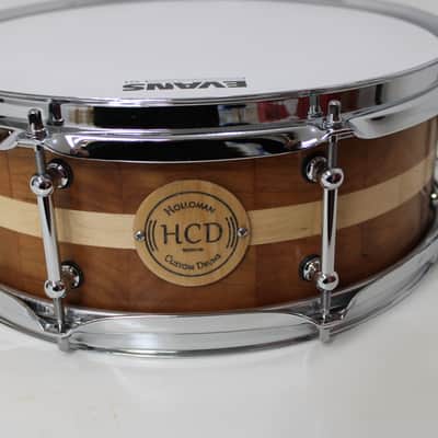 Holloman Custom Drums 5x13" Cherry/Maple snare drum - Hand rubbed urethane image 2