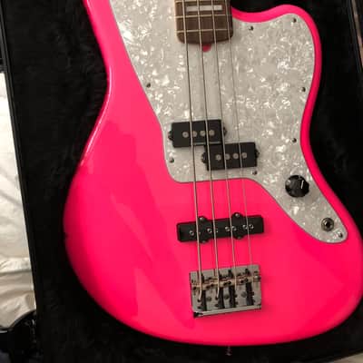 Fender American Jaguar bass - Mark Hoppus mod 2015 Neon Magenta image 2