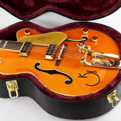 Gretsch G6120T-55 Vintage Select '55 Chet Atkins Hollow Body with Bigsby 2023 Vintage Orange Stain image 22