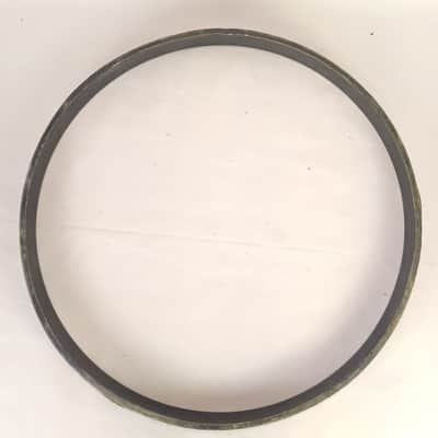 22 1/4"x1 5/8"x3/8" Bass Drum Hoop/Rim Vintage Black Paint No Inlay Channel image 5