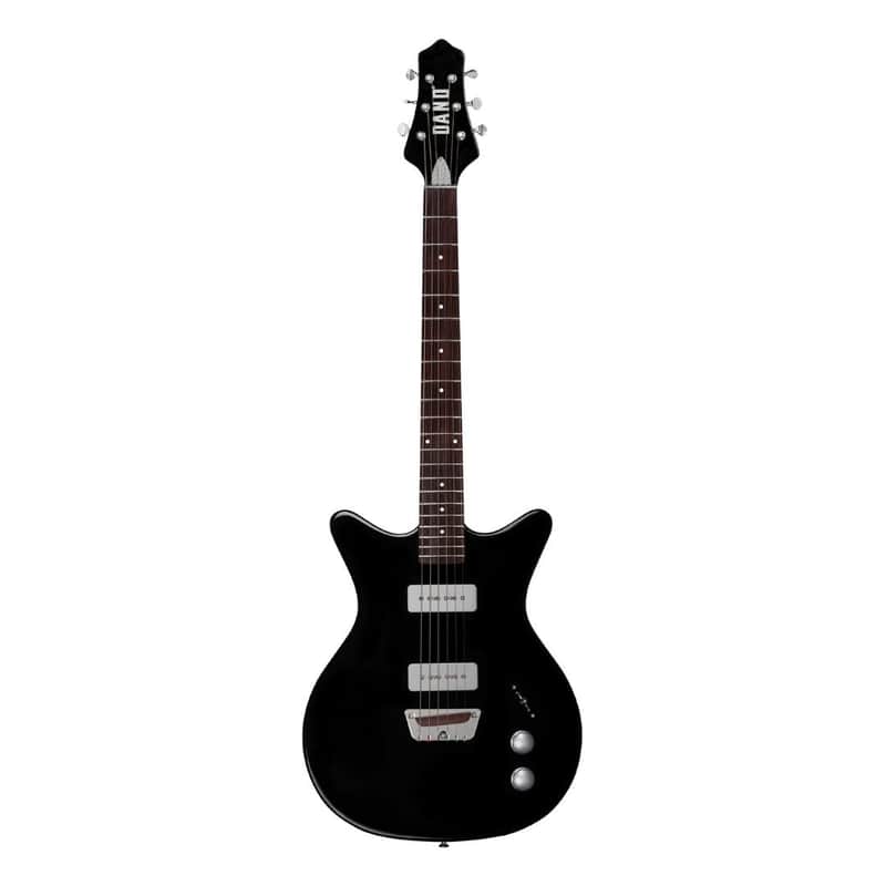 Danelectro Dan O. Mano Electric Guitar-Black *USA Small Business* image 1