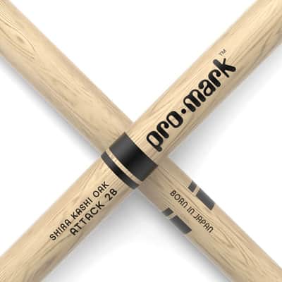 Pair of Promark Attack 2B Shira Kashi Oak Nylon Tip Drumsticks - PW2BN (Sticks) image 6