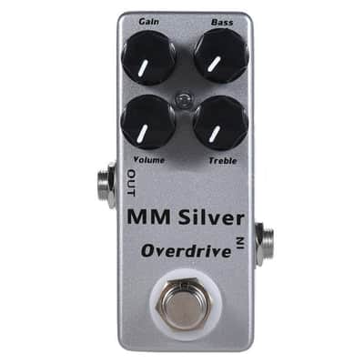 Mosky Audio MM Silver Guitar Overdrive Effect Pedal Full Metal Shell True Bypass