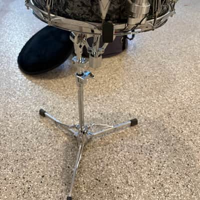 Solid Maple Craviotto 5 1/2" x 14" Johnny C Snare Drum, Black Oyster image 3