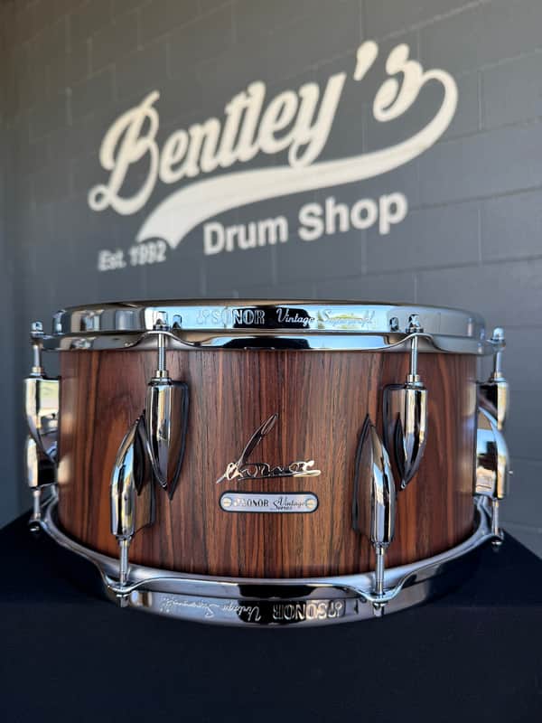 SONOR Vintage Series 6.5x14" Snare Drum in Rosewood Semi-Gloss Veneer (Rm4) image 1