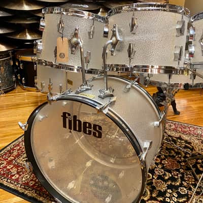 VINTAGE Fibes 1970's Acrylic 22/12/13/14/16/16 + 14" Snare Crystalite Drum Set image 4
