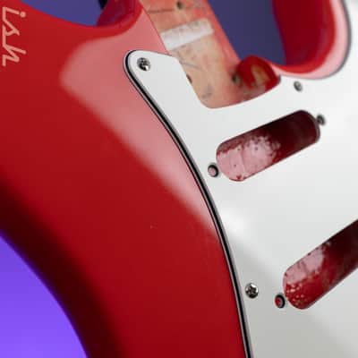 1996 Fender Stratocaster Vintage '62 American Strat Body Fiesta Red image 6