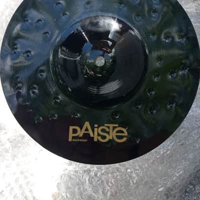 Paiste  Black Alpha Slipknot Edition Metal Splash 10" 2008-2010 - Black with Gold Slipknot logo image 4