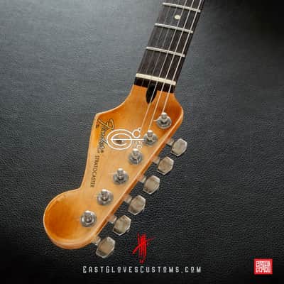 Fender Stratocaster Sunburst Paisley/Pelham Blue Heavy Relic by East Gloves Customs image 15